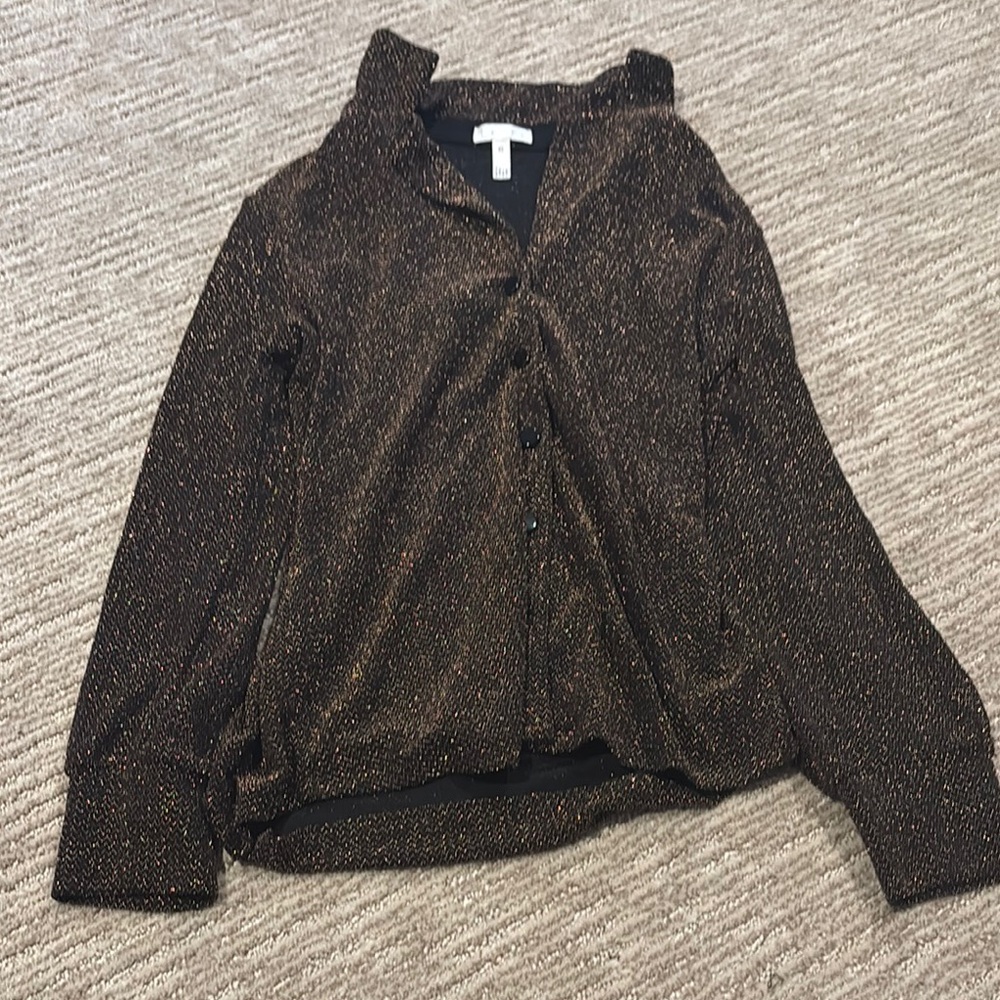 Leith Black and Gold button up